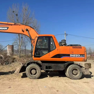 Bon vendeur Doosan a utilisé l'excavatrice DH220LC-7 à roues de 21t DOOSAN, Doosan DH210 DX150 DX220 Machineries excavatrice d'occasion en stock - Product Image 2