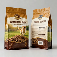 Sacs d'emballage alimentaire pour animaux de compagnie recyclables à impression personnalisée, vente en gros pour aliments pour chiens, chats, oiseaux, perroquets, porcs, vaches, moutons, chevaux