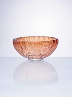 Bol de rangement en verre ambré gaufré pour entrée, coupelle décorative pour clés et bijoux, idéal pour la décoration de table à la maison