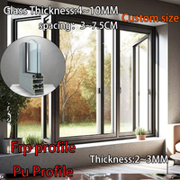 Proveedor de Ventanas de PU, Perfil de FRP No Conductor, Sección Aislante de Fibra de Vidrio Utilizada para Proyectos de Ventanas y Muros Cortina