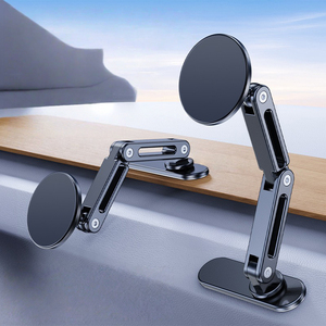 ที่วางโทรศัพท์ในรถพลาสติกแบบพับได้แม่เหล็กแข็งแรงสำหรับแดชบอร์ดระบบนำทาง GPS และโทรศัพท์มือถือ - Product Image 1