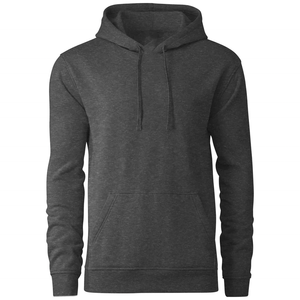 Sweat à capuche en molleton mélangé de coton pour l'hiver, idéal pour les activités de plein air – Molleton uni teint de qualité supérieure pour l'hiver - Product Image 1