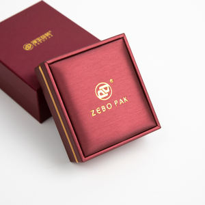 Caja de Joyería de Piel Sintética de Lujo Zebo con Luz LED, Juego de Cajas de Regalo para Anillos de Compromiso y Boda con Logotipo Personalizado - Product Image 4