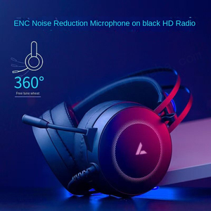 Casque de jeu pour ordinateur Rapoo VH160RGB pour e-sports à canal virtuel 7.1 avec réduction de bruit USB filaire pour Mac On-Ear et Over-Ear - Product Image 4