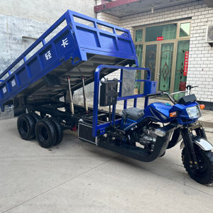 350CC 수랭식 엔진 2축 9륜 모터 삼륜차, 개방형 차체 카고 덤퍼 9륜 모터 삼륜차 - Product Image 1