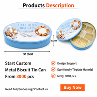 Boîte en métal ronde personnalisée pour biscuits et gâteaux, avec couvercle hermétique, qualité alimentaire, OEM ODM, vente en gros, taille et couleur personnalisées