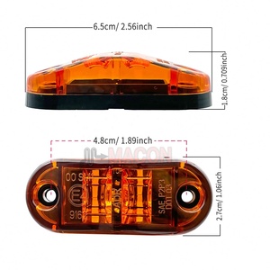 8SMDs LED Auto Voiture Remorque Camion Camion Marqueur Latéral Feux Arrière 12V 24V Jaune <span class=keywords><strong>Orange</strong></span> Blanc Rouge-État Neuf <span class=keywords><strong>Position</strong></span> Arrière - Product Image 3