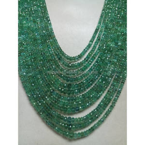 Cuentas Redondas Facetadas de Esmeralda Natural de Alta Calidad de 2.5mm-5mm para la Fabricación de Joyas - Product Image 2