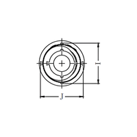 Insert fileté en plastique SDU25, manchon en nylon pour fixation de traverses en béton pour système de fixation de rails W14 EN 13481-2