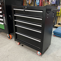 Armoire à outils professionnelle en fer, 5 tiroirs, design moderne, rangement de garage, chariot d'atelier robuste, OEM disponible