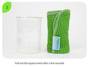 Lingettes pour bébé en coton biologique lavables et réutilisables Ananbaby personnalisées en gros, gaufrées, 2 couches, 20x20 cm, pour le soin de la peau - Product Image 6