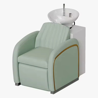 Bol de shampooing inclinable rose moderne de luxe chaises tête lavage à contre-courant massage salon de coiffure chaise de shampooing