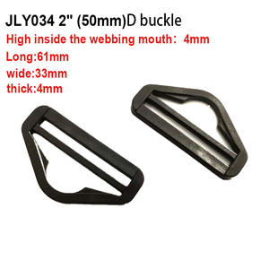 Yüksek Kaliteli Lüks Vintage Plastik Üçgen Halka Tokalar Kavisli Kayış Bağlantı Çubuğu Sürgülü D Toka Hafif Taktik Kullanım İçin - Product Image 4