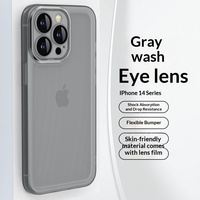Coque de téléphone portable transparente en silicone ultra-fine pour iPhone 15 Pro Max, anti-chute, anti-traces de doigts, unisexe, protection de l'appareil photo