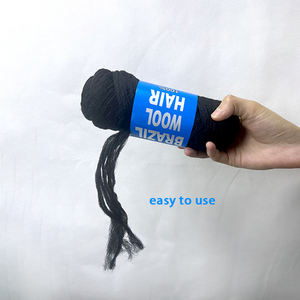 Vente en gros de fil brésilien en <span class=keywords><strong>laine</strong></span> marron foncé bon marché pour tresses africaines au crochet pour femme <span class=keywords><strong>afro</strong></span> - Product Image 3