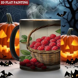 Tasse à sublimation en céramique givrée noire 11oz, changeant de couleur, pour artisanat - Product Image 6