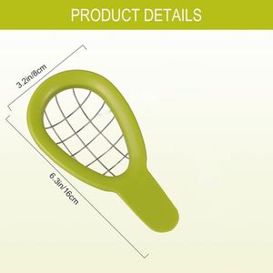 Utensilios de Cocina Personalizados al por Mayor, Cortador de Frutas y Verduras Multifuncional Ecológico de Plástico Verde, Cuchara para Cortar - Product Image 4