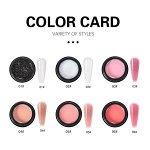 JTING Gel Constructor Sólido No Pegajoso 6 Colores para Extensión de Uñas, Gel Constructor Rosa Leche Sin Pegajosidad para Uñas Francesas - Product Image 3