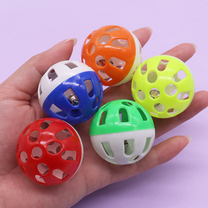 Jouet pour chat, balle sonore creuse en plastique, balles interactives pour chats, jouets d'auto-entretenissement pour chatons, accessoires pour animaux de compagnie - Product Image 3