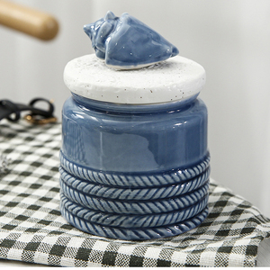 Bán Buôn Đại Dương Phong Cách Gốm Lưu Trữ <span class=keywords><strong>Jar</strong></span> Để Lưu Trữ Thực Phẩm Kẹo <span class=keywords><strong>Cookie</strong></span> Khác Nhà Bếp Yếu Tố Cần Thiết - Product Image 4