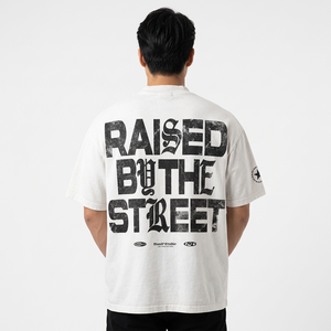 <b>Slogan</b> <b>Men's</b> Oversized 100% Cotton <b>T</b>-<b>Shirt</b> Short Sleeve Turtleneck Formal Printed Eco-Friendly Anti-Wrinkle White - Product Image 6