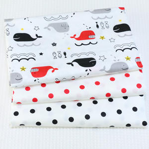 Cartoon kleine walvis Aqua Dot AB bedrukte stof kleuterschool baby dekbedovertrek katoenen keperstof - Product Image 1