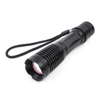 OEM E6 linterna LED barata XML T6 luz blanca antorcha promocional lámpara de enfoque con zoom (18650/3xAAA)