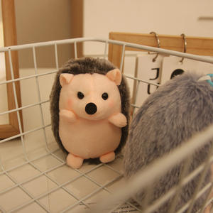 Porte-clés LED en peluche hérisson de dessin animé super mignon et adorable, petites figurines, poupée en cuivre, accessoires pour bébé, cadeaux - Product Image 3