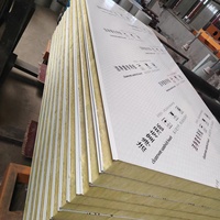 模块化洁净室夹芯板50/100毫米建筑Eps夹芯板预制房屋防火岩棉净化板