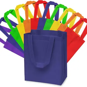 Sacchetti regalo riutilizzabili termosaldati campione gratuito, Tote bag in tessuto colori assortiti, resistenti ed ecologici per lo Shopping