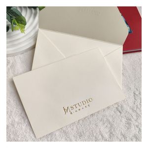Sobre de Regalo Empresarial Personalizado, Sobre de Cartulina Kraft para Invitaciones, Tarjetas DL, C4, A4, A5, Blanco, Reciclado, Mini, Plegable, Cuadrado, con Lámina Dorada - Product Image 1