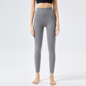 Leggings de yoga pour femmes en gros, effet seconde peau, taille haute, effet push-up, 46 couleurs, poche, séchage rapide, collants de sport, vêtements de yoga - Product Image 5