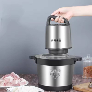 Picadora de Carne Eléctrica para el Hogar, de Acero Inoxidable, 1000W, 8L de Capacidad, Automática, con Soporte en Francés - Product Image 5
