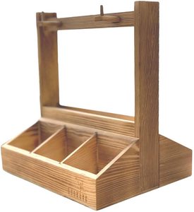 Wholesale Pastry Wooden Box Wooden Cup Storage Rack Wooden Tea Bag Storage Box