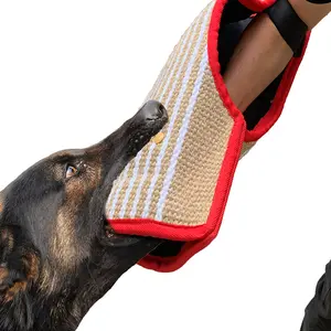 Verão Respirável Treinamento Dog Hemp Sleeve Protector Alemão Wrangler Dog Training Pounding Sleeve Training Dog Supplies