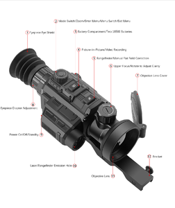 Visor Térmico Hikmicro con Telémetro Láser para Caza, Óptica de Alta Sensibilidad, Resolución 384/640, Aumento 2.6x 2.6x - Product Image 1