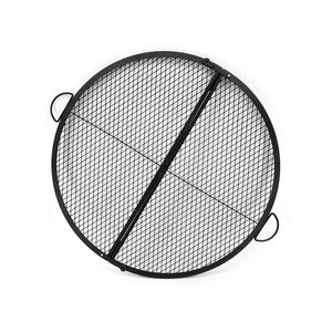 Rejilla redonda de acero de alto carbono para barbacoa de hierro fundido, rejilla para acampar al aire libre, <span class=keywords><strong>malla</strong></span> de alambre portátil para barbacoa - Product Image 2