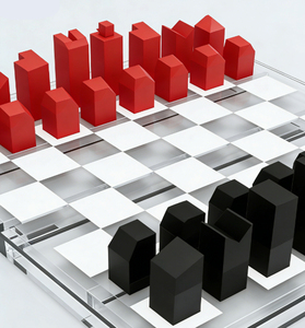 Set di <span class=keywords><strong>Scacchi</strong></span> Magnetico in Acrilico con Tavolo - <span class=keywords><strong>Gioco</strong></span> Educativo Resistente per Bambini e Famiglia, Ideale per Feste in Casa - Product Image 2