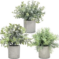 Plantes artificielles les plus vendues pour l'approvisionnement transfrontalier, fausse verdure pour décoration intérieure et extérieure, fausse plante de Pothos en pot en PE, petites plantes en pot