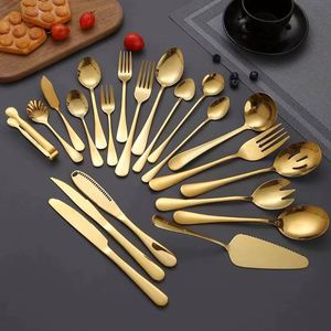 Wholesale 1010 Stainless Steel Cutlery <b>Set</b> <b>Knife</b> <b>Fork</b> Spoon Cake <b>Knife</b> <b>and</b> Spatula Coffee Spoon for Weddings Restaurants Homes - Product Image 1