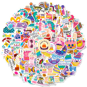 <span class=keywords><strong>Auguri</strong></span> di cottura caramelle di buon <span class=keywords><strong>compleanno</strong></span> adesivi a colori regali torta di <span class=keywords><strong>compleanno</strong></span> adesivi per feste squisite forniture - Product Image 2