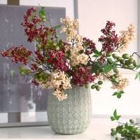 Retro Flieder Seiden-Kunstblumen Wohnzimmer Esstisch Arrangement Florale Dekorative Kreative Ornamente