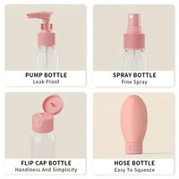 Ensemble de flacons de parfum rechargeables, vaporisateurs, tubes de lotion, shampoing, contenants de voyage portables pour cosmétiques liquides