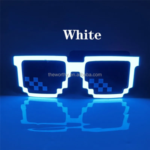 Lunettes Mosaïque LED T-Worthy EL Lunettes de Soleil Clignotantes Néon pour Anniversaire Mariage Festival Décoration de Noël Fournitures - Product Image 5
