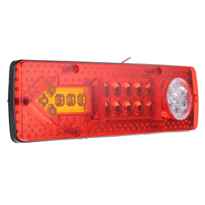 ไฟท้ายรถพ่วง LED 12V สีแดง ไฟเบรก ไฟเลี้ยว ไฟถอยหลัง สำหรับรถบรรทุก รถพ่วง รถตู้ขนาดใหญ่ วัสดุ ABS - Product Image 2