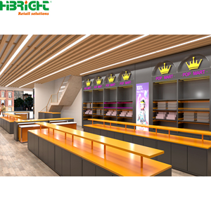 Estanterías Modernas para Supermercados, Exhibidores con Acabado de Madera, Góndolas, Estantes Metálicos, Accesorios para Tiendas - Product Image 4
