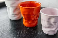 Ensemble de tasses à expresso en porcelaine style jetable, tasses à latte, tasses à cappuccino, tasses à dirty, tasses à flat white en céramique et grès