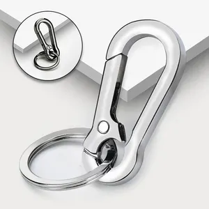 Sleutelhanger Klimhaak Auto Eenvoudige Sterke Carabiner Vorm Accessoires Metalen Vintage Sleutelhanger Ring