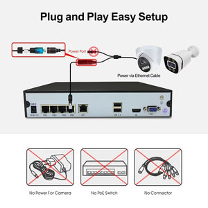 Caméra Dôme IP Intérieure WiFi 8MP 4K Pleine Couleur avec Détection de Mouvement et Vision Nocturne Double Lumière, Caméra de Sécurité CCTV POE - Product Image 6