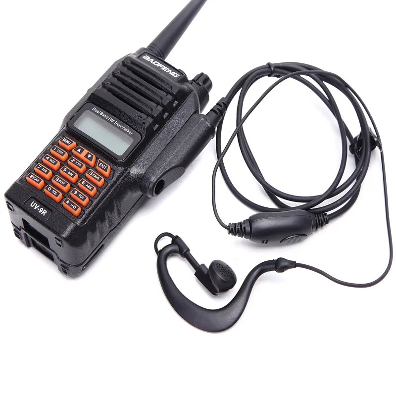 Baofeng auricolare per radio impermeabile UV-9R più BF-A58 BF-9700 dual band auricolare con PPT per walkie talkie